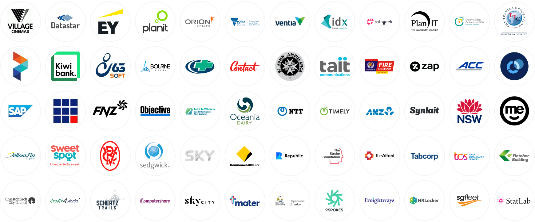Logos of companies that have hired Industry Connect graduates